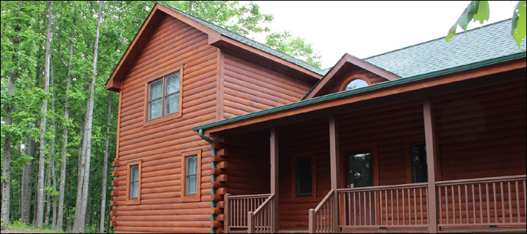 Log Home Staining in Franklin City, Virginia