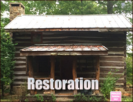 Historic Log Cabin Restoration  Franklin City, Virginia